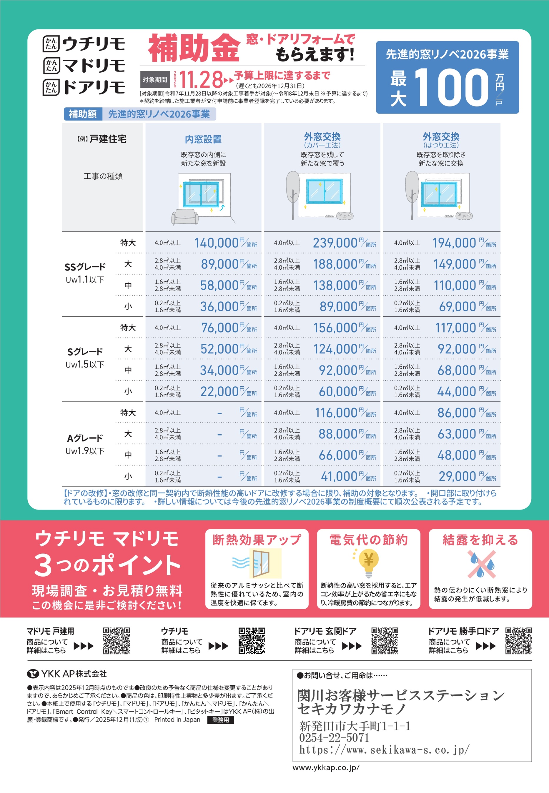 2026年度も継続！【超大型補助金】先進的窓リノベ2026事業 窓・ドア